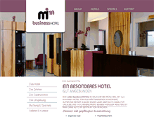 Tablet Screenshot of 1a-business-hotel.de